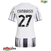 Camiseta Juventus Andrea Cambiaso #27 Primera Equipación para mujer 2025-26 manga corta